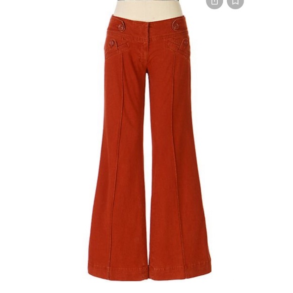 Anthropologie Pants - Anthropologie Idra Flare Pants Rust